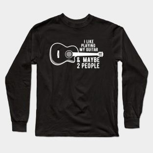Introverted Guitarist Long Sleeve T-Shirt